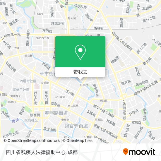 四川省残疾人法律援助中心地图