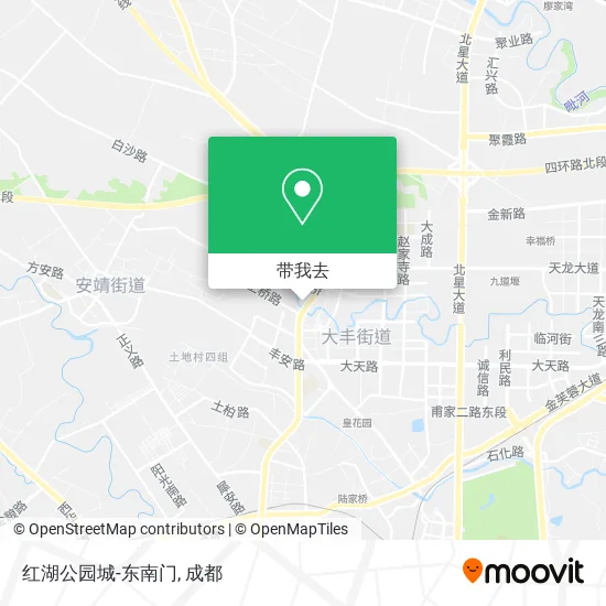 红湖公园城-东南门地图
