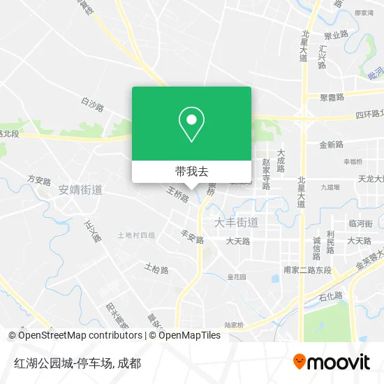 红湖公园城-停车场地图