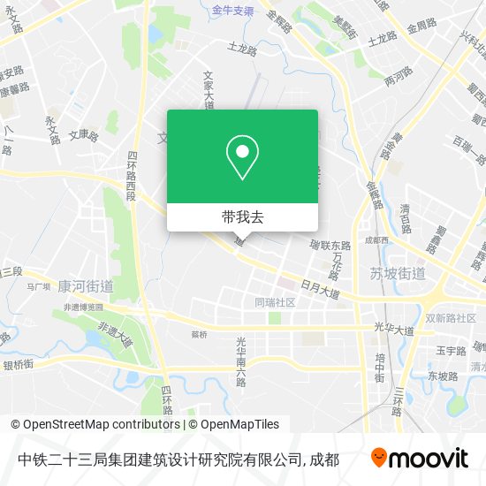 中铁二十三局集团建筑设计研究院有限公司地图