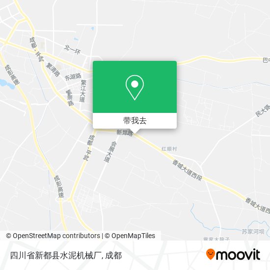 四川省新都县水泥机械厂地图