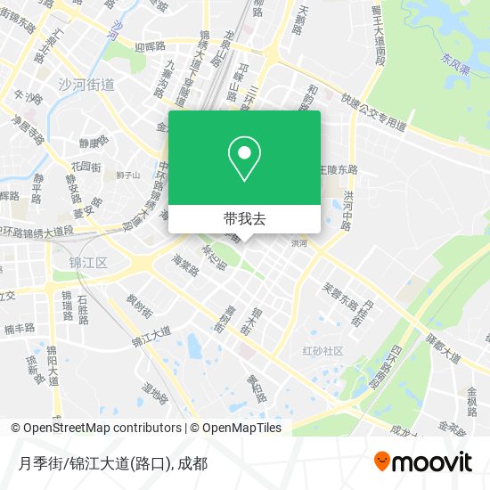 月季街/锦江大道(路口)地图