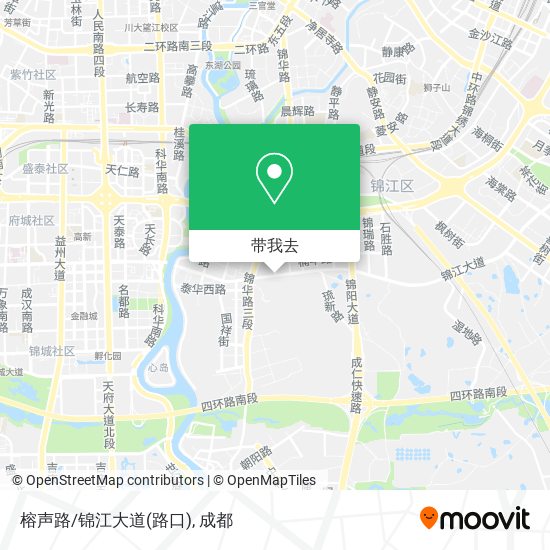 榕声路/锦江大道(路口)地图