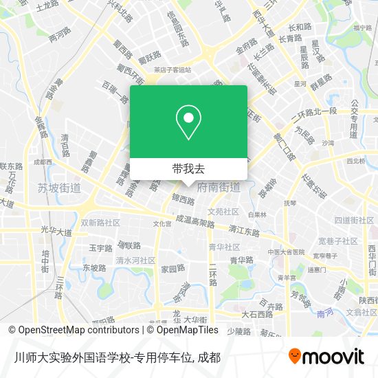 川师大实验外国语学校-专用停车位地图