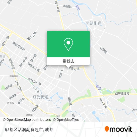 郫都区活润副食超市地图