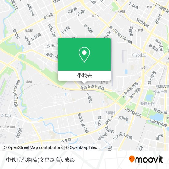 中铁现代物流(文昌路店)地图