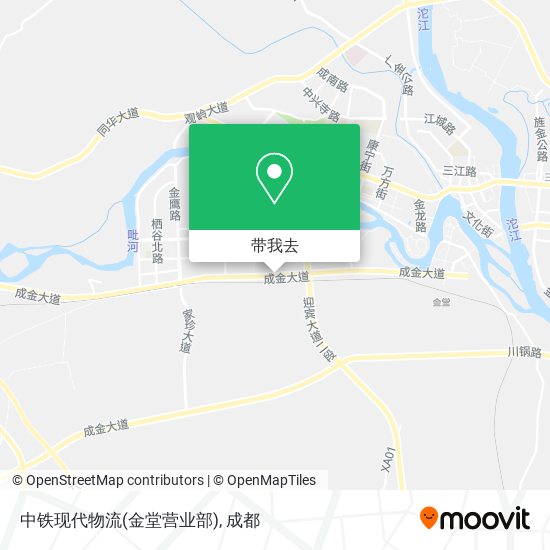 中铁现代物流(金堂营业部)地图