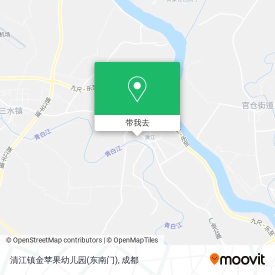 清江镇金苹果幼儿园(东南门)地图