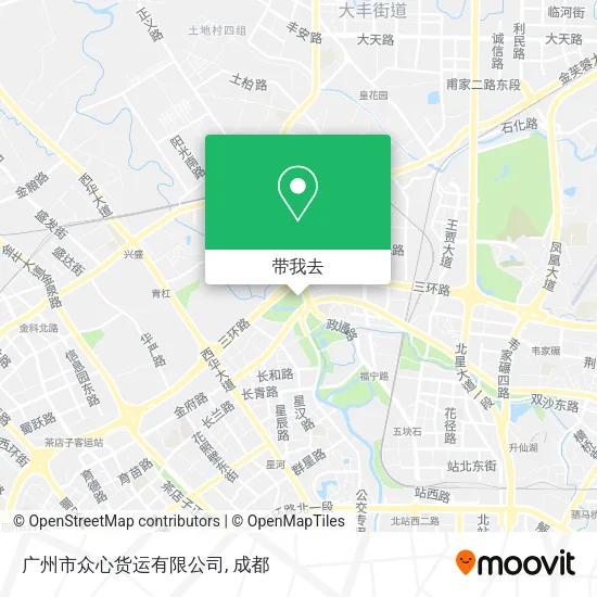 广州市众心货运有限公司地图
