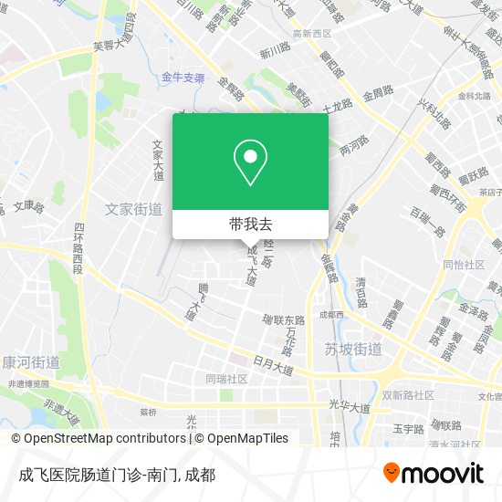 成飞医院肠道门诊-南门地图