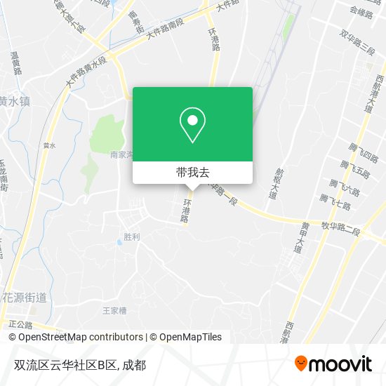 双流区云华社区B区地图