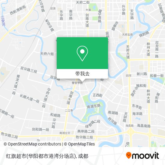 红旗超市(华阳都市港湾分场店)地图