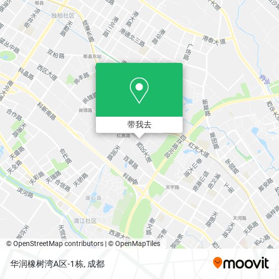 华润橡树湾A区-1栋地图