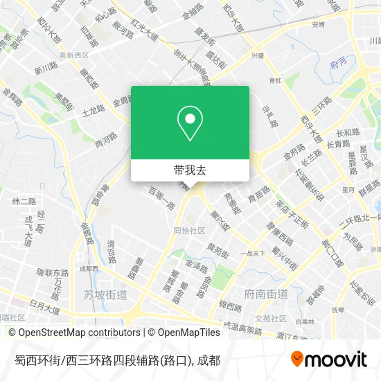 蜀西环街/西三环路四段辅路(路口)地图