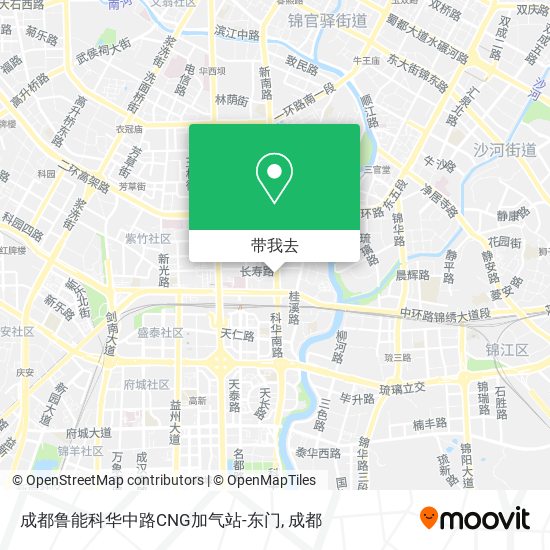 成都鲁能科华中路CNG加气站-东门地图