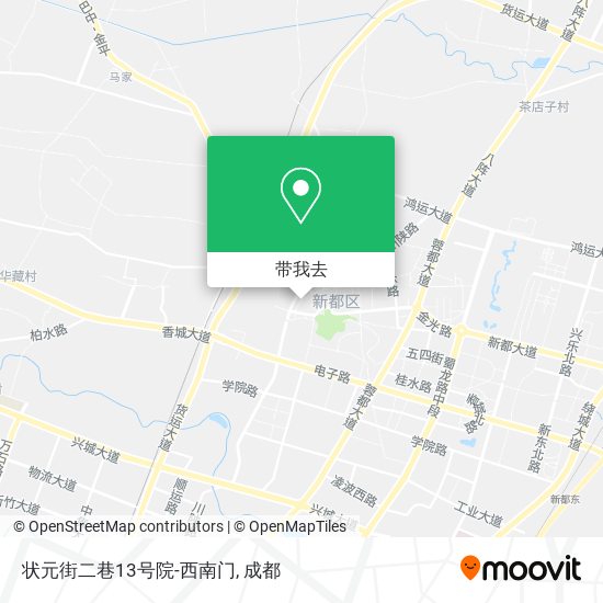 状元街二巷13号院-西南门地图