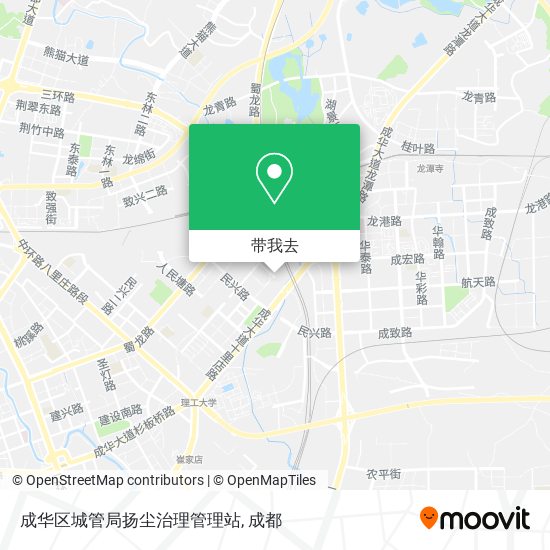 成华区城管局扬尘治理管理站地图