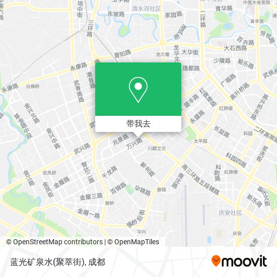 蓝光矿泉水(聚萃街)地图