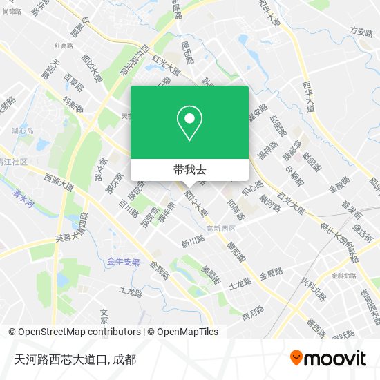 天河路西芯大道口地图