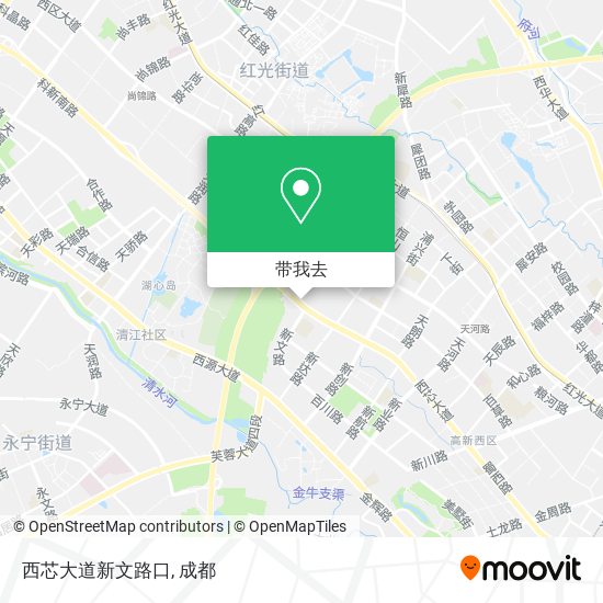 西芯大道新文路口地图