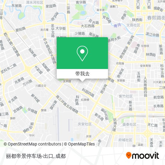 丽都帝景停车场-出口地图