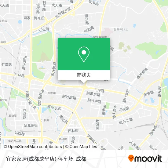 宜家家居(成都成华店)-停车场地图