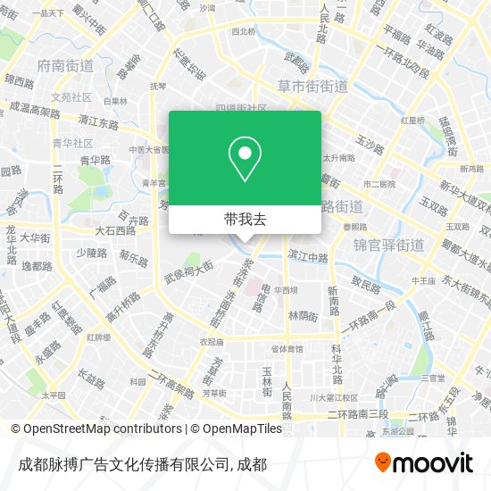 成都脉搏广告文化传播有限公司地图