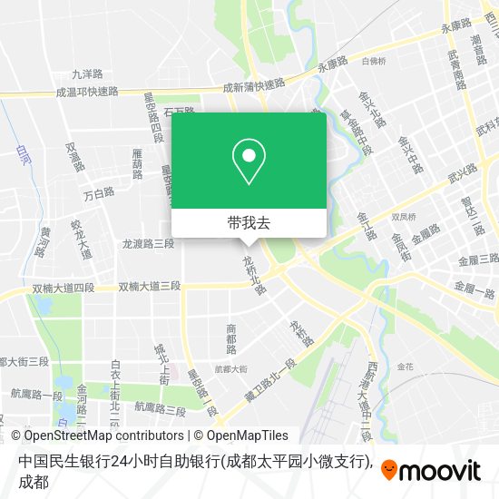 中国民生银行24小时自助银行(成都太平园小微支行)地图