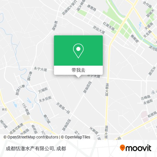 成都恬澈水产有限公司地图