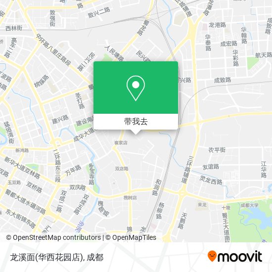 龙溪面(华西花园店)地图