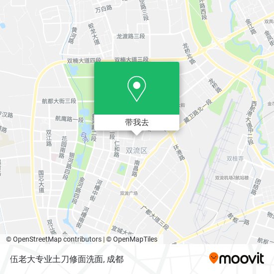 伍老大专业土刀修面洗面地图