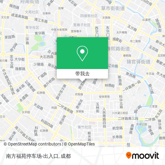 南方福苑停车场-出入口地图