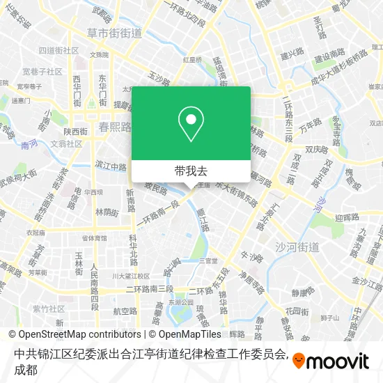 中共锦江区纪委派出合江亭街道纪律检查工作委员会地图