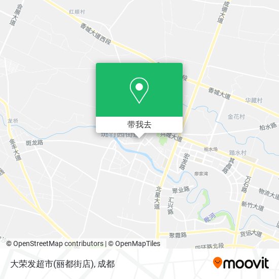 大荣发超市(丽都街店)地图