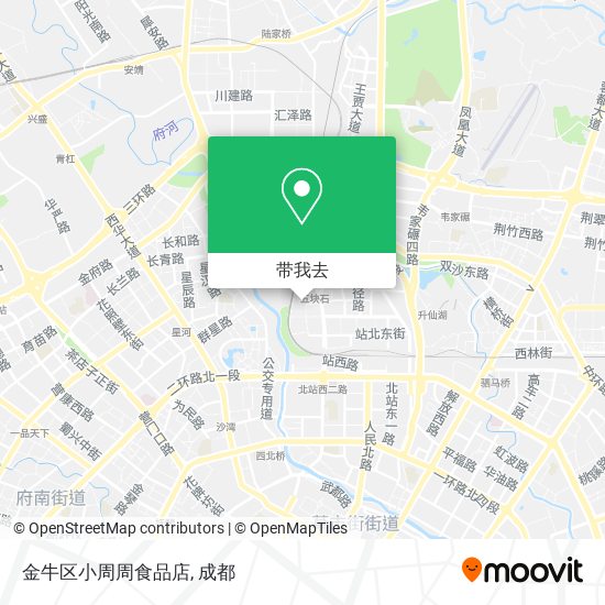 金牛区小周周食品店地图