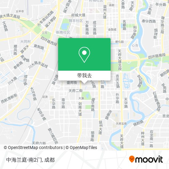 中海兰庭-南2门地图