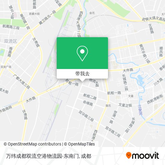 万纬成都双流空港物流园-东南门地图