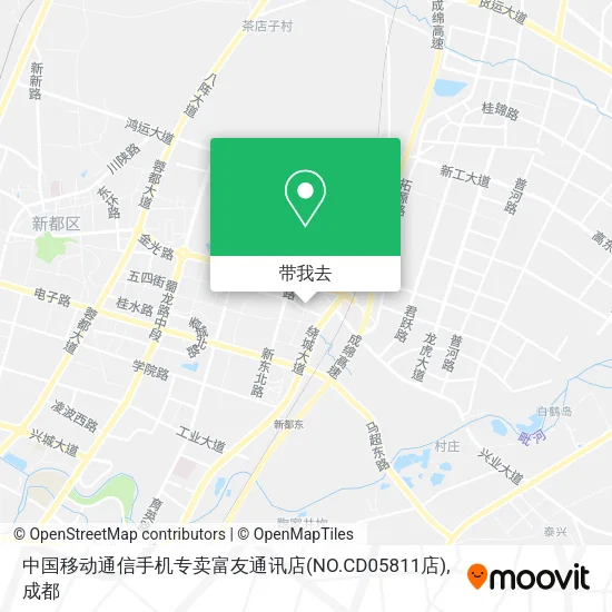 中国移动通信手机专卖富友通讯店(NO.CD05811店)地图