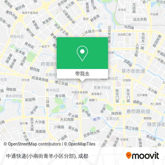 中通快递(小南街青羊小区分部)地图