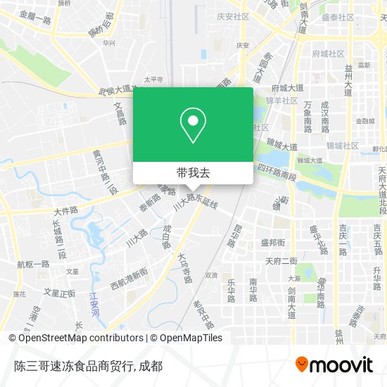 陈三哥速冻食品商贸行地图