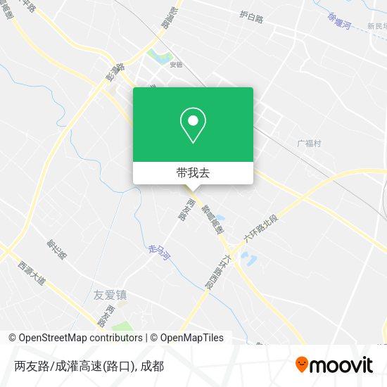 两友路/成灌高速(路口)地图