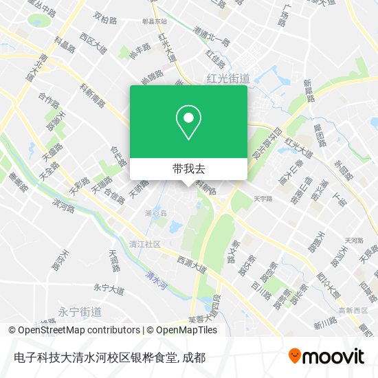 电子科技大清水河校区银桦食堂地图