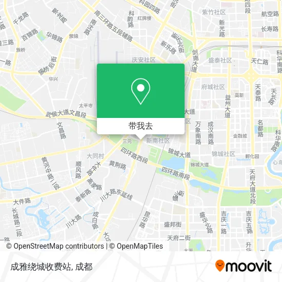 成雅绕城收费站地图