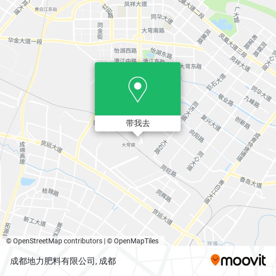 成都地力肥料有限公司地图