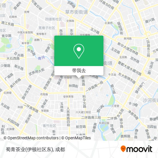 蜀青茶业(伊顿社区东)地图