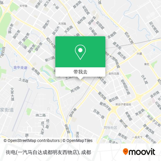 街电(一汽马自达成都明友西物店)地图