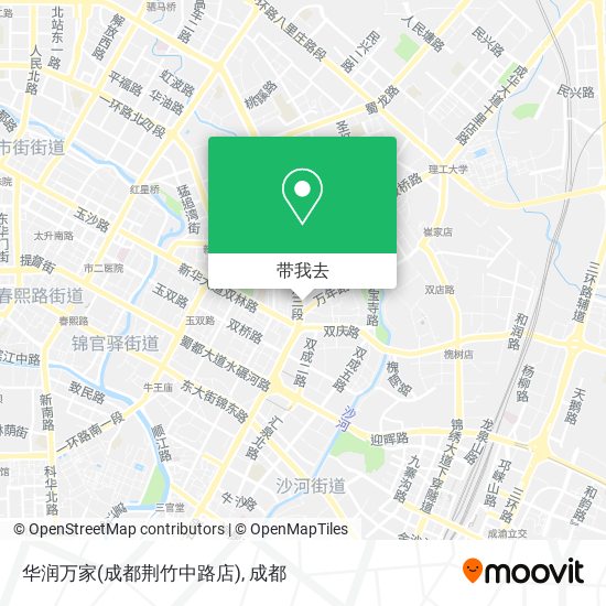 华润万家(成都荆竹中路店)地图