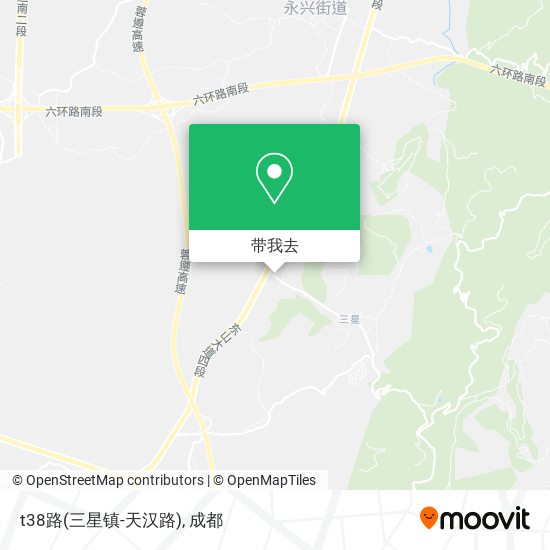 t38路(三星镇-天汉路)地图