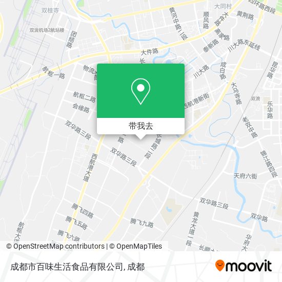 成都市百味生活食品有限公司地图