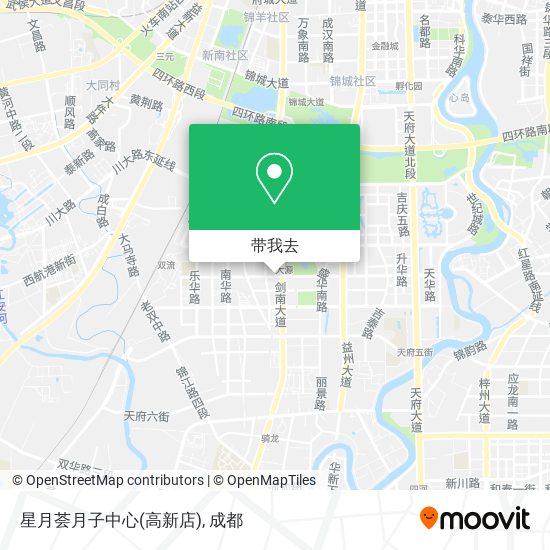 星月荟月子中心(高新店)地图